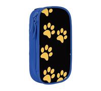 JRBWTDBW Astuccio dorato con zampa di cucciolo per studenti ragazze ragazzi grande capacità adulto penna creatore matita astuccio organizzatore ufficio semplice durevole multifunzionale matita borsa,