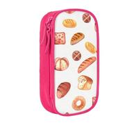 JRBWTDBW Astuccio per matite con pane dipinto per studenti ragazze ragazzi grande capacità adulto penna creatore matita astuccio organizzatore ufficio semplice durevole multifunzionale matita borsa,