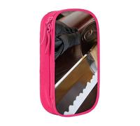 JRBWTDBW Astuccio per matite con spada samurai giapponese, per studenti, ragazze e ragazzi, grande capacità, per adulti, portapenne per ufficio, organizer semplice e durevole, rosa, Taglia unica,