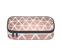 JRBWTDBW Astuccio per penne di grande capacità con motivo in oro rosa sfondi borsa per matite di grande capacità per studenti astuccio per cancelleria astuccio con cerniera liscia astuccio portatile