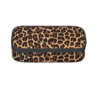 JRBWTDBW Astuccio per penne di grande capacità con motivo leopardato Borsa per matite di grande capacità per studenti