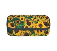 JRBWTDBW Astuccio per penne di grande capacità, molti bellissimi girasoli, astuccio di grande capacità per studenti, astuccio per cancelleria con cerniera liscia, astuccio portatile per matite per
