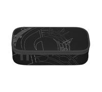 JRBWTDBW Astuccio per penne di grande capacità per la musica Astuccio per matite di grande capacità per studenti Astuccio per cancelleria con cerniera liscia Astuccio portatile per scuola forniture