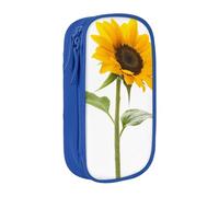 JRBWTDBW Bloom - Astuccio per matite con girasole per studenti, ragazze, ragazzi, grande capacità, per adulti, portapenne per ufficio, organizer semplice e durevole, Blu, Taglia unica, Bagaglio a mano