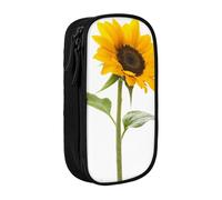 JRBWTDBW Bloom - Astuccio per matite con girasole per studenti, ragazze, ragazzi, grande capacità, per adulti, portapenne per ufficio, organizer semplice e durevole, Nero , Taglia unica, Bagaglio a
