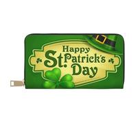 JRBWTDBW Happy St. Patrick's Day - Pochette lunga in finta pelle chic ed elegante da donna per donne moderne, grande capacità, porta carte e tasche organizer, borsa resistente per i viaggi di tutti i