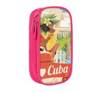 JRBWTDBW Isola di Cuba Astuccio per Studenti Ragazze Ragazzi Grande Capacità Adulto Pen Maker Astuccio Organizzatore Ufficio Semplice Durevole Astuccio Multifunzionale, rosa, Taglia unica, Bagaglio a