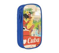 JRBWTDBW Isola di Cuba Astuccio per Studenti Ragazze Ragazzi Grande Capacità Adulto Pen Maker Astuccio Organizzatore Ufficio Semplice Durevole Astuccio Multifunzionale, Blu, Taglia unica, Bagaglio a