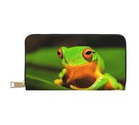 JRBWTDBW Lovely Tree Frogs Pochette lunga in ecopelle chic elegante portafogli da donna per donne moderne, grande capacità porta carte e tasche organizer borsa resistente per i viaggi di tutti i