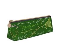 JRBWTDBW Math Question - Astuccio in pelle con cerniera metallica, tascabile, per studenti, ufficio, università, scuola media, bianco, Taglia unica, Set di zaini per la scuola
