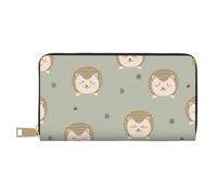 JRBWTDBW Molti ricci lunghi pochette in ecopelle chic eleganti portafogli da donna per donne moderne, grande capacità porta carte e tasche organizer borsa resistente per i viaggi di tutti i giorni,