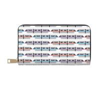 JRBWTDBW Monorotaia Treno Lungo Ecopelle Pochette Chic Elegante Portafogli da Donna per Donne Moderne Grande Capacità Porta Carte e Tasche Organizzatrici Borsa Durevole Borsa Borsa per I Viaggi Di