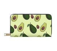 JRBWTDBW Pochette lunga in ecopelle con frutta avocado chic ed elegante portafogli da donna per donne moderne, grande capacità, porta carte e tasche organizer, borsa resistente per i viaggi di tutti i