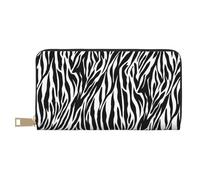 JRBWTDBW Pochette lunga in ecopelle con stampa zebrata, elegante e alla moda, portafogli da donna moderna, grande capacità, porta carte e tasche organizer, borsa resistente per i viaggi di tutti i