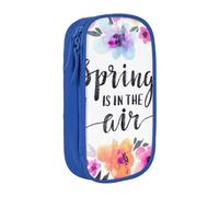 JRBWTDBW Spring is in The Air Pencil Case per studenti Ragazze Ragazzi Grande Capacità Adulto Pen Maker Matita Pouch Organizzatore Ufficio Semplice Durevole Astuccio Multifunzionale, Blu, Taglia