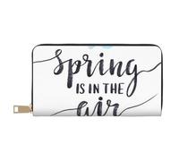 JRBWTDBW Spring is in The Air, pochette lunga in finta pelle, elegante e alla moda, portafogli da donna moderna, grande capacità, porta carte e tasche organizer, borsa resistente per i viaggi di tutti