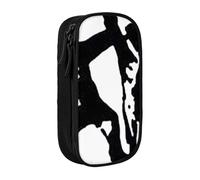 JRBWTDBW Taekwondo, astuccio per matite per studenti, ragazze, ragazzi, grande capacità, per adulti, portapenne e matite, organizer da ufficio, semplice e resistente, multifunzionale, Nero , Taglia
