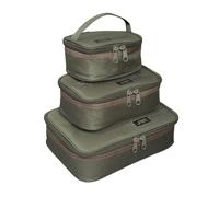 JRC Defender II - Borsa per accessori, in poliestere 500D, impermeabile, resistente, accessorio da pesca, taglie S-L, verde, LARGE - 20x28x8cm, Classico