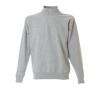 JRC Felpa GROSSETO in Cotone Collo a Lupetto Mezza Zip Corta da Lavoro Uomo