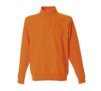 JRC Felpa GROSSETO in Cotone Collo a Lupetto Mezza Zip Corta da Lavoro Uomo
