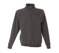 JRC Felpa GROSSETO in Cotone Collo a Lupetto Mezza Zip Corta da Lavoro Uomo