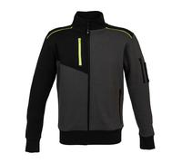 JRC Felpa INDIANAPOLIS in Cotone Bicolore Collo Lupetto Zip Intera Lavoro Uomo