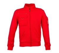 JRC Felpa NEW ITALY MAN in Cotone Collo Lupetto Zip Intera con Portabadge Uomo