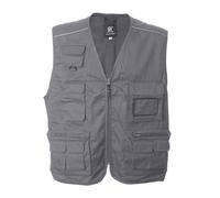 JRC Gilet NEW SAFARI Smanicato Multitasche Profili Rifrangenti in Cotone Uomo