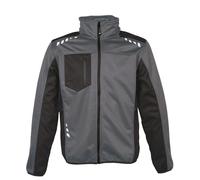 JRC Giubbotto GRAZ Soft Shell con Cappuccio estraibile Impermeabile rifrangente