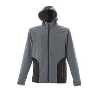 JRC Giubbotto MERANO Soft Shell Lavoro Interno in Pile Elasticizzato Cappuccio