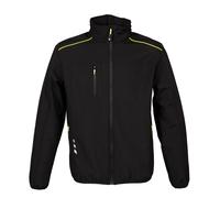 JRC Giubbotto SION Softshell Impermeabile Rifrangente con Cappuccio Estraibile