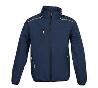 JRC Giubbotto SION Softshell Impermeabile Rifrangente con Cappuccio Estraibile