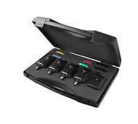 JRC JRC Radar CR 3 e 1 Bite Alarm Kit Set Completo di Allarmi per la Pesca, Allarmi da Pesca per il Carp Fishing, Unisex, Nero