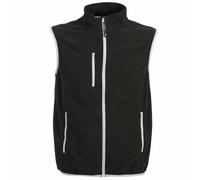 JRC PRAGA Micro Pile Felpa Zip Intera Smanicato Senza Maniche con Tasche da Uomo