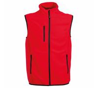 JRC PRAGA Micro Pile Felpa Zip Intera Smanicato Senza Maniche con Tasche da Uomo