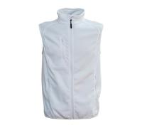 JRC PRAGA Micro Pile Felpa Zip Intera Smanicato Senza Maniche con Tasche da Uomo