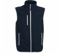 JRC PRAGA Micro Pile Felpa Zip Intera Smanicato Senza Maniche con Tasche da Uomo