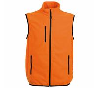 JRC PRAGA Micro Pile Felpa Zip Intera Smanicato Senza Maniche con Tasche da Uomo