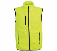 JRC PRAGA Micro Pile Felpa Zip Intera Smanicato Senza Maniche con Tasche da Uomo