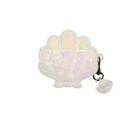 JRCYVTA Custodia per auricolari compatibile con Huawei FreeClip/FreeClip 2, custodia protettiva in silicone 3D con bellissimo design creativo con conchiglie wireless Bluetooth (bianco, freeclip)