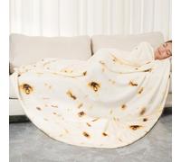 JRDSEUKO Burritos Tortilla, coperta a doppia faccia, divertente e realistica, 300 g/m², coperta in flanella morbida e confortevole, 180 cm