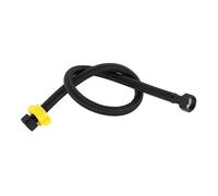 JrEam G1/2 Tubo di Ingresso Acqua Rubinetto Nero Riscaldatore Collegamento WC Miscelatore Caldo Freddo 20-100 cm Tubo di Ingresso Cucina Set di Accessori for Il Bagno (Color : Black, Size : 20cm)