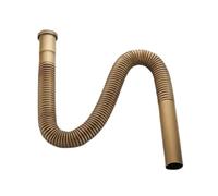 JrEam Tubo di Scarico in Ottone DN30 Set Rifiuti Lavello Bagno Cucina Vasca da Bagno (Color: Antique Brass)