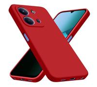 jrester Cover per Xiaomi Redmi 15C 4G/5G/Poco C85 EU Version（Non per Global Version, Rosso Morbido Silicone e Schienale Rigido in PC Protettiva Custodia