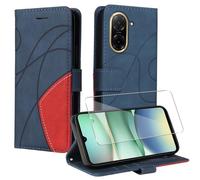 jrester Cover per Xiaomi Redmi A5 4G EU Version（Non per 5G/4G Global Version, PU Pelle Portafoglio Libretto Flip Protettiva Custodia con 1 pezzo Vetro Temperato Pellicola Protettiva - Blu