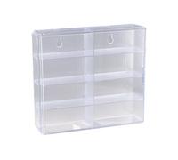 Jrifedptry 1:64 per Hot Wheel Display Box Modello Auto Armadio Giocattolo Rack per Hotwheel Auto Diecast Storage Antipolvere Display Box B