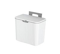 Jrifedptry 1 cestino da cucina con coperchio sospeso per armadietto da bagno, 7 l