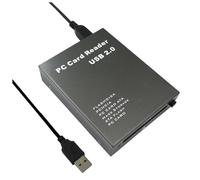 Jrifedptry 1 PCS USB2.0 PCMCIA Lettore di Schede Lettore di Schede PC Lettore di Schede PC Grigio Ferro USB 2.0 a PC PCMCIA Adattatore Flash Disk Lettore di schede di memoria