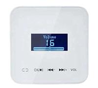 Jrifedptry 1 Pezzo Casa Intelligente a Parete Controllo Del Volume con 20W X 2CH Amplificatore Audio Impermeabile Plastica + Metallo (Bianco)