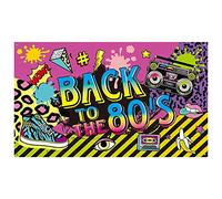 Jrifedptry 1 PZ Forniture Extra Large Tessuto Back to the 80'S Hip Hop Sign Banner Photo Booth Sfondo